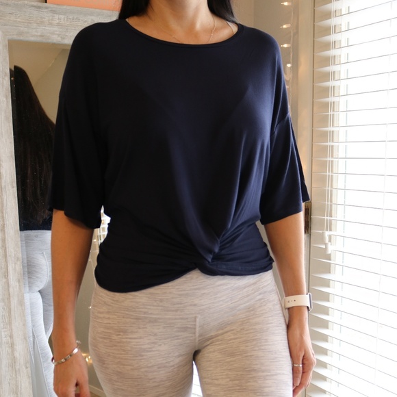 Active Top with Twisted Front Accent - Picture 3 of 7